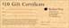 Gift Certificate $10.00