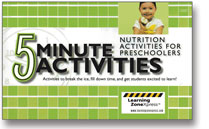 5 Minute Nutrition Activities for Preschoolers