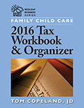 Family Child Care 2016 Tax Workbook & Organizer