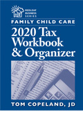 Family Child Care 2020 Tax Workbook & Organizer