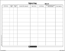 Injury Log Form
