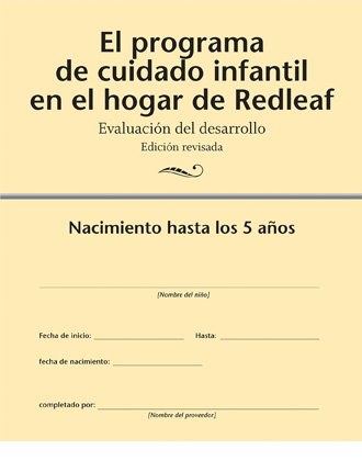El programa de cuidado infantil en el hogar de redleaf, Evaluacion del desarrolo, Edicion revisada